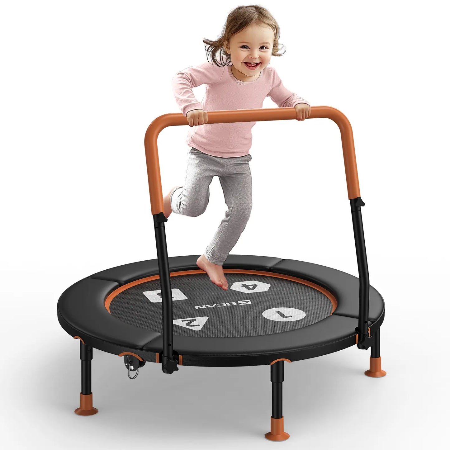 Toddler Trampoline | Adjustable Handle- 36IN-BLACK
