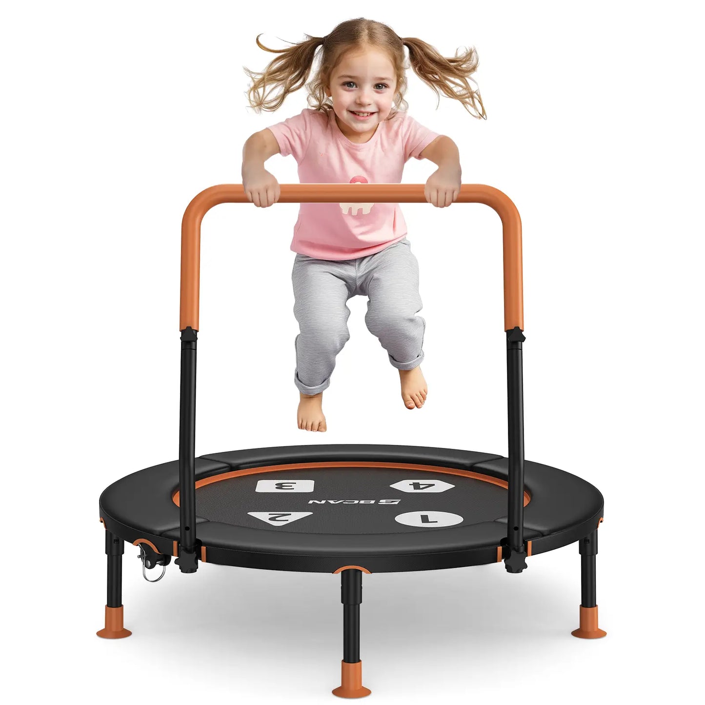 Toddler Trampoline | Adjustable Handle- 36IN-BLACK