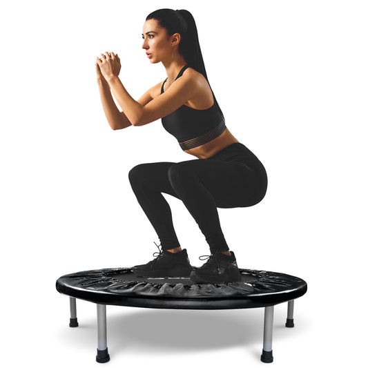 BCAN 36IN-P-Black Foldable Mini Trampoline