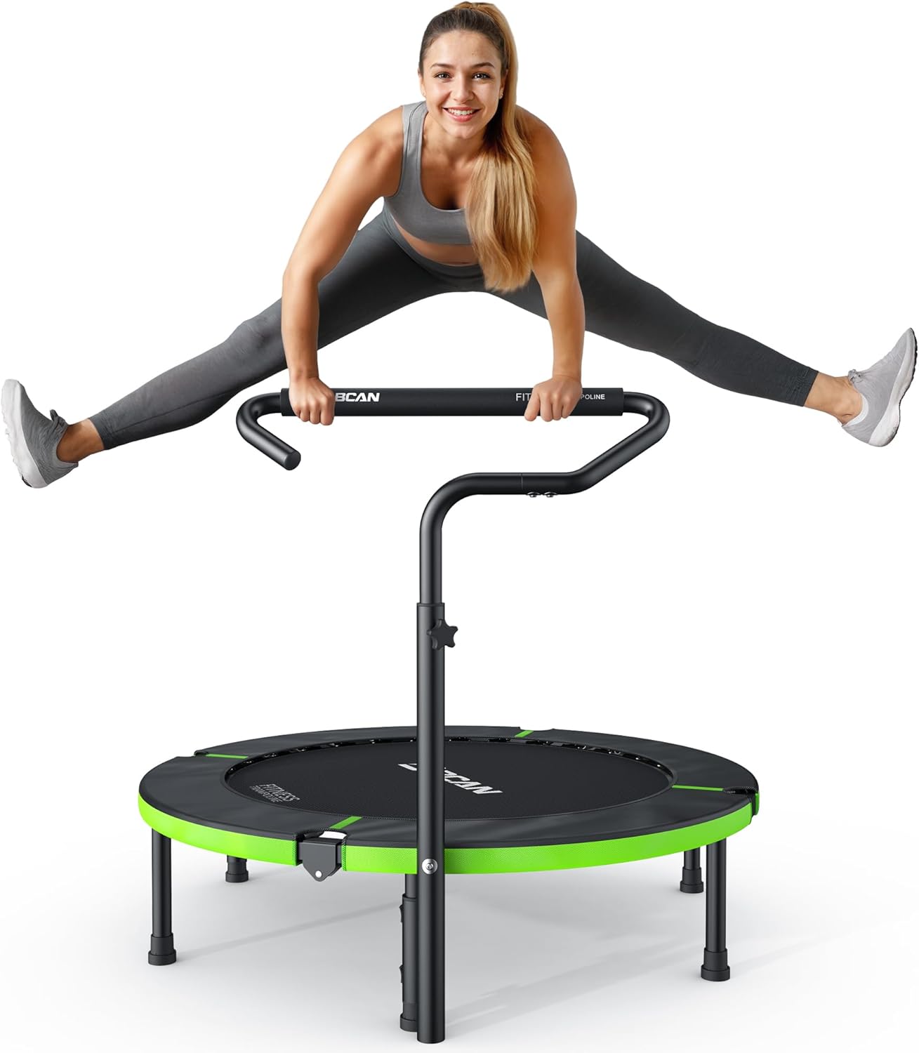 BCAN 40"/48" Foldable Mini Trampoline-T Handle