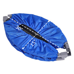 BCAN 40-Blue Foldable Mini Trampoline with Adjustable Foam Handle