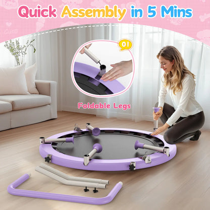 Toddler Trampoline | Adjustable Handle- 36IN-PURPLE